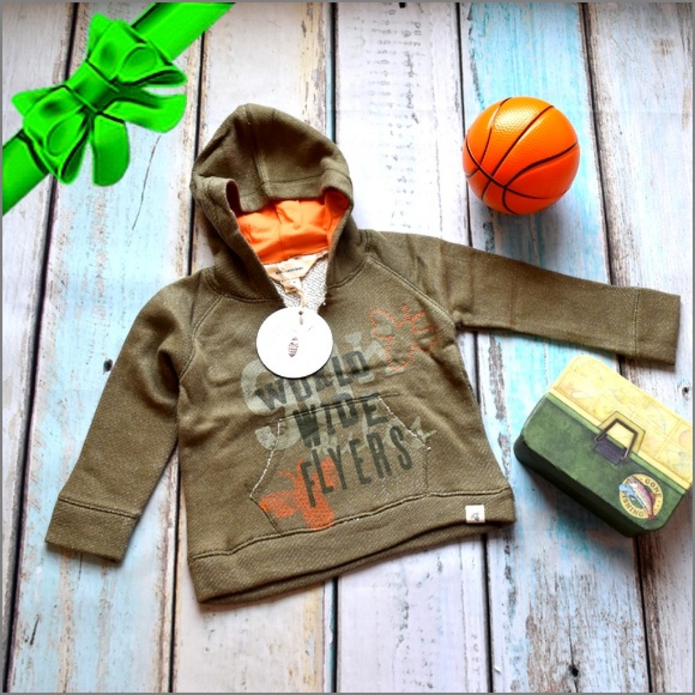 BURT'S BEES BABY Flyers Hoodie #f8o36k01a13b104 - Picture 2 of 6